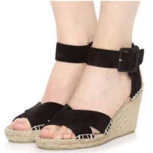 VINCE 'Stefania' Suede Wedge Sandals